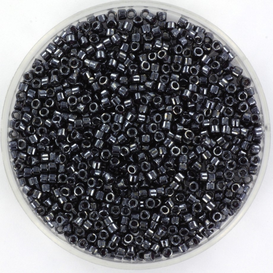 Miyuki Delica 11/0 beads opaque gunmetal 5g MIDE11-1