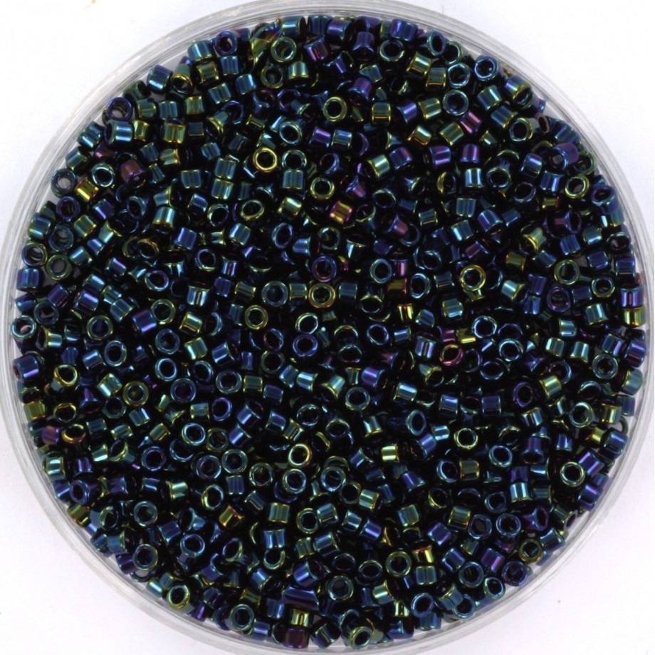 Miyuki Delica 11/0 metallic iris dark blue 5g MIDE11-2 beads