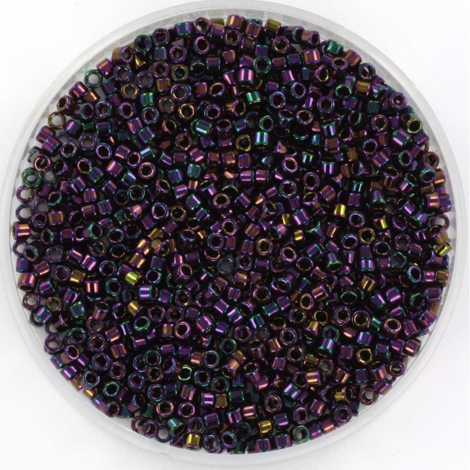Koraliki Miyuki Delica 11/0 metallic iris dark plum 5g MIDE11-4