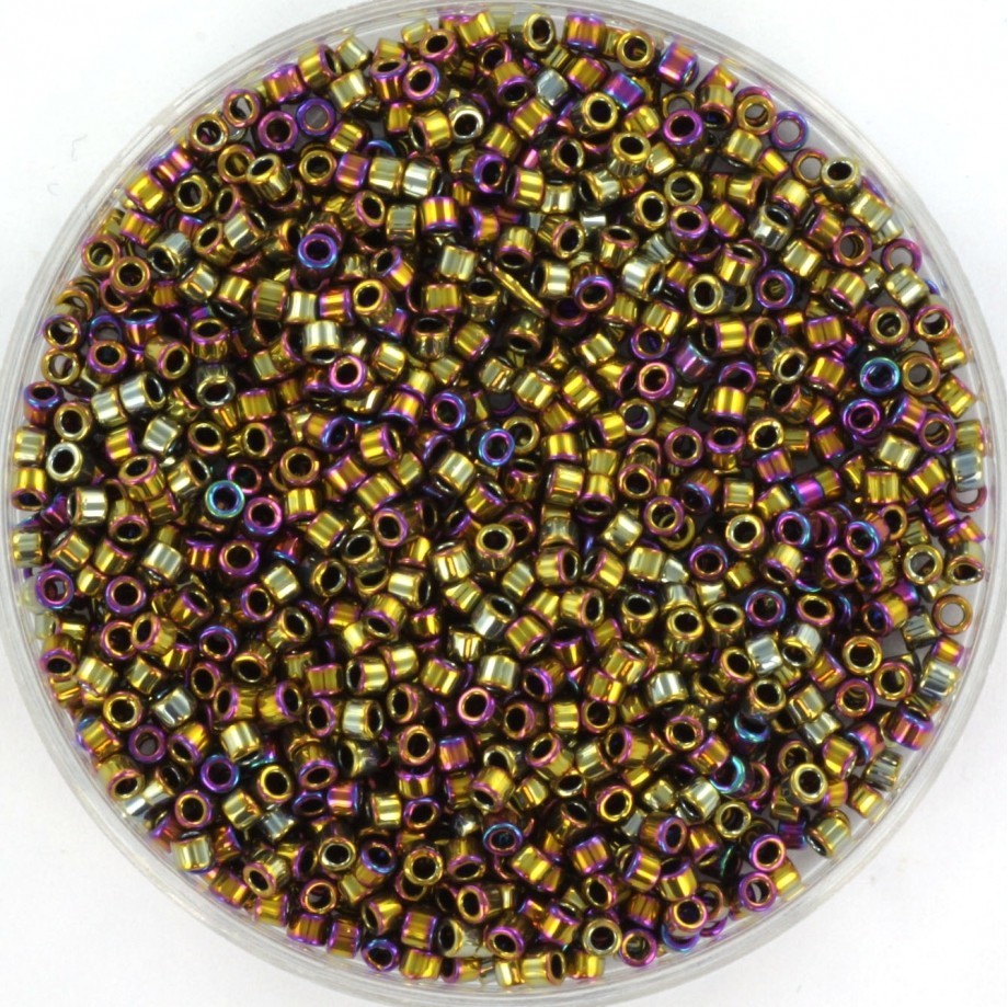 Beads Miyuki Delica 11/0 metallic iris golden olive 5g / MIDE11-29