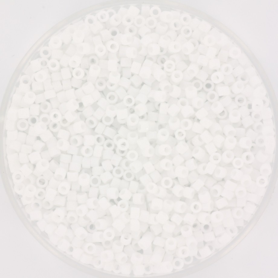 Miyuki Delica 11/0 beads matte ab white 5g MIDE11-351