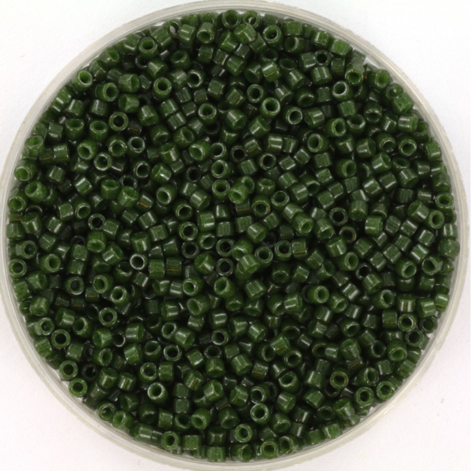 Miyuki Delica 11/0 opaque dyed olive 5g/ MIDE11-663