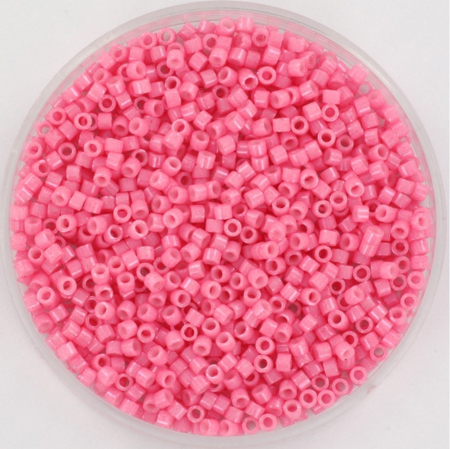 Miyuki Delica 11/0 opaque dyed carnation pink 5g/ MIDE11-1371