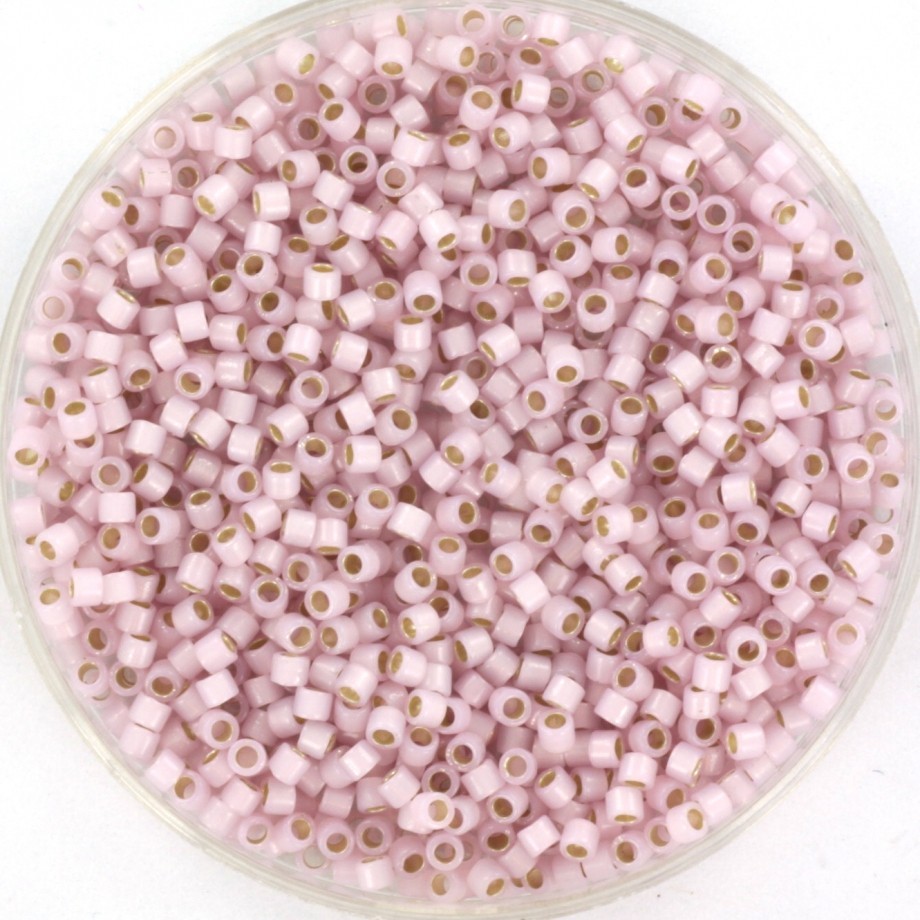 Beads Miyuki Delica 11/0 silverlined opal pale rose 5g / MIDE11-1457