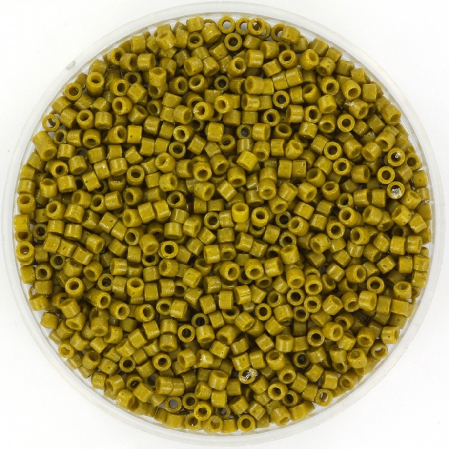 Miyuki Delica 11/0 duracoat opaque dyed spanish olive 5g/ MIDE11-2141