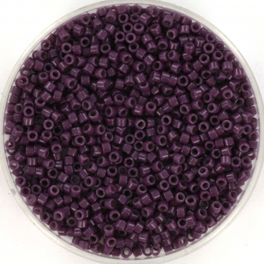 Miyuki Delica 11/0 duracoat opaque dyed medium purple 5g/ MIDE11-2360
