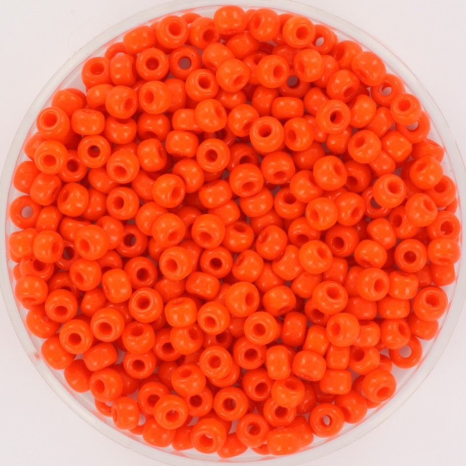 Beads Miyuki / round / rocailles 8/0 opaque orange 5g / MIRO08-406