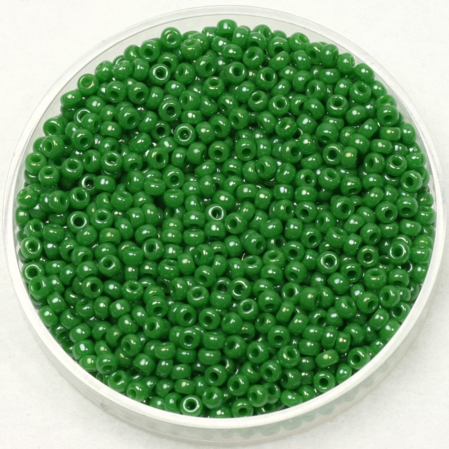 Koraliki Miyuki/ round/ rocailles 11/0 opaque luster green 5g/ MIRO11-431
