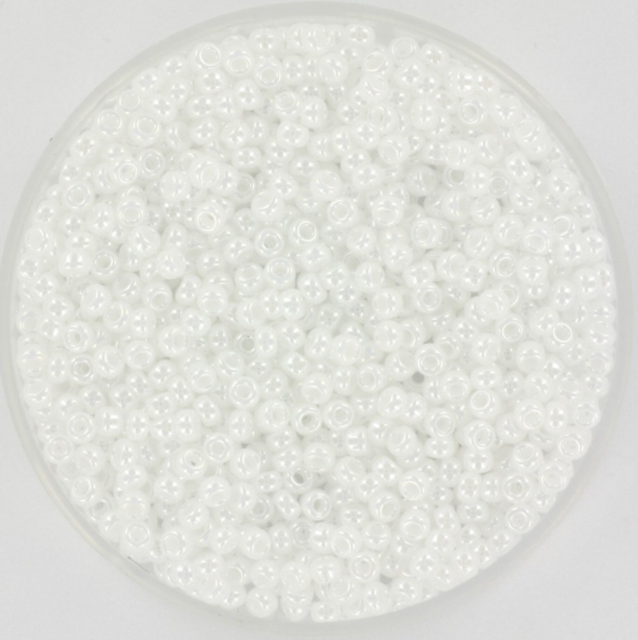 Koraliki Miyuki/ round/ rocailles 11/0 ceylon white pearl 5g/ MIRO11-528