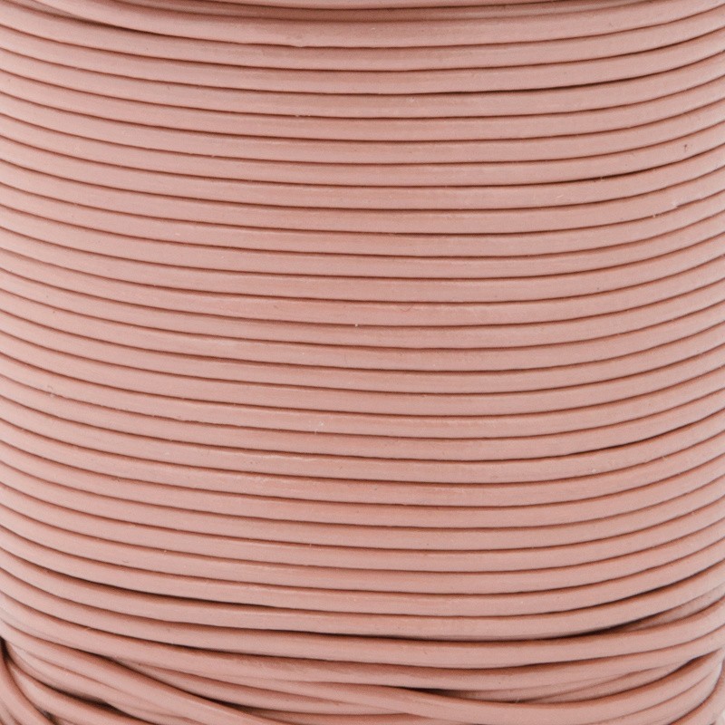 Leather strap / Indian pink / 2mm on a 1m spool RZ20R04