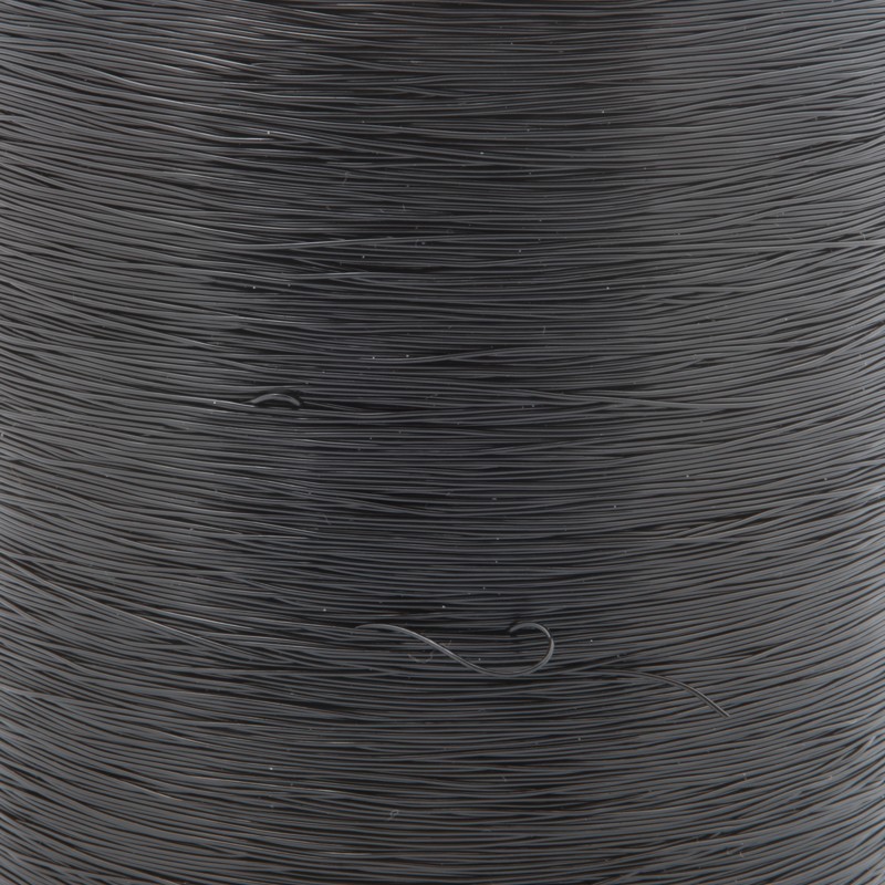 Silicone rubber for bracelets / large spools 1200m black 0.4mm 1pc GS04XXLBL