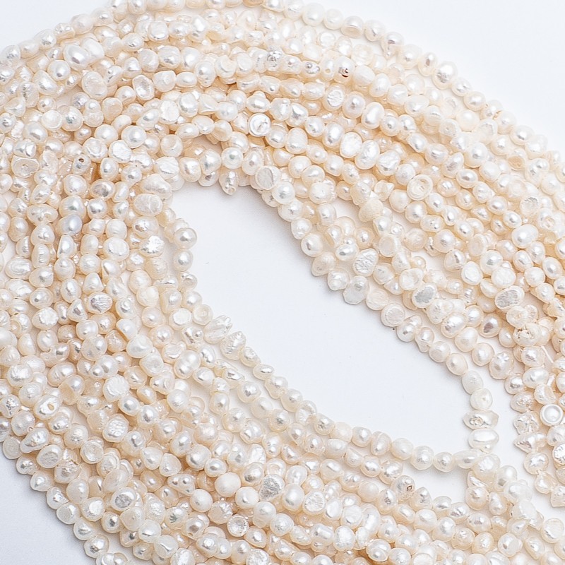 Natural pearls / rope 35cm / irregular / 4-5mm PASW195A