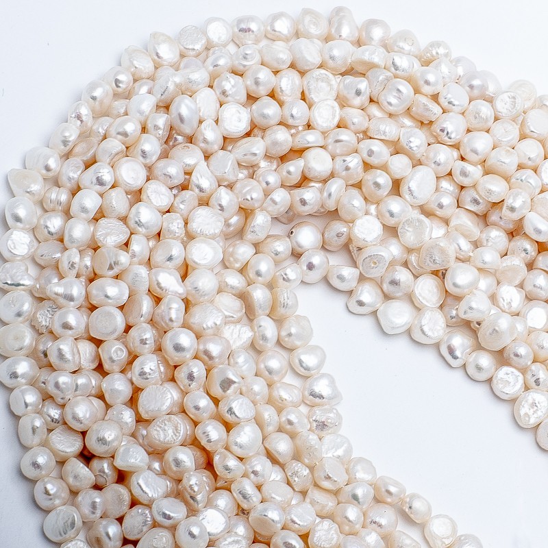 Freshwater pearls / rope 35cm / irregular / 7-8mm PASW203A