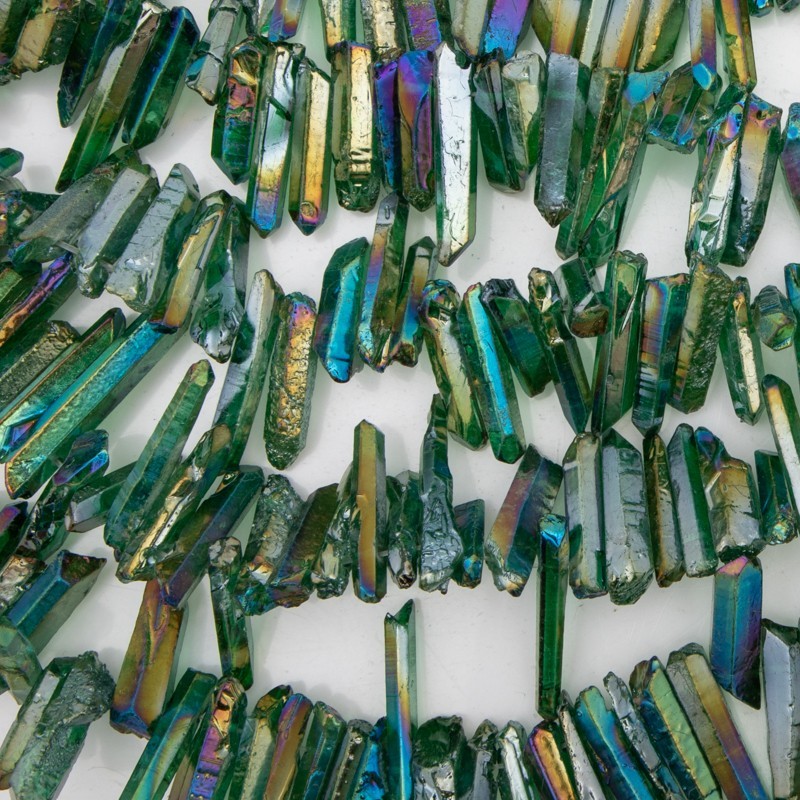 Rainbow green quartz / sticks / 20-35mm / 1pcs KAKR88