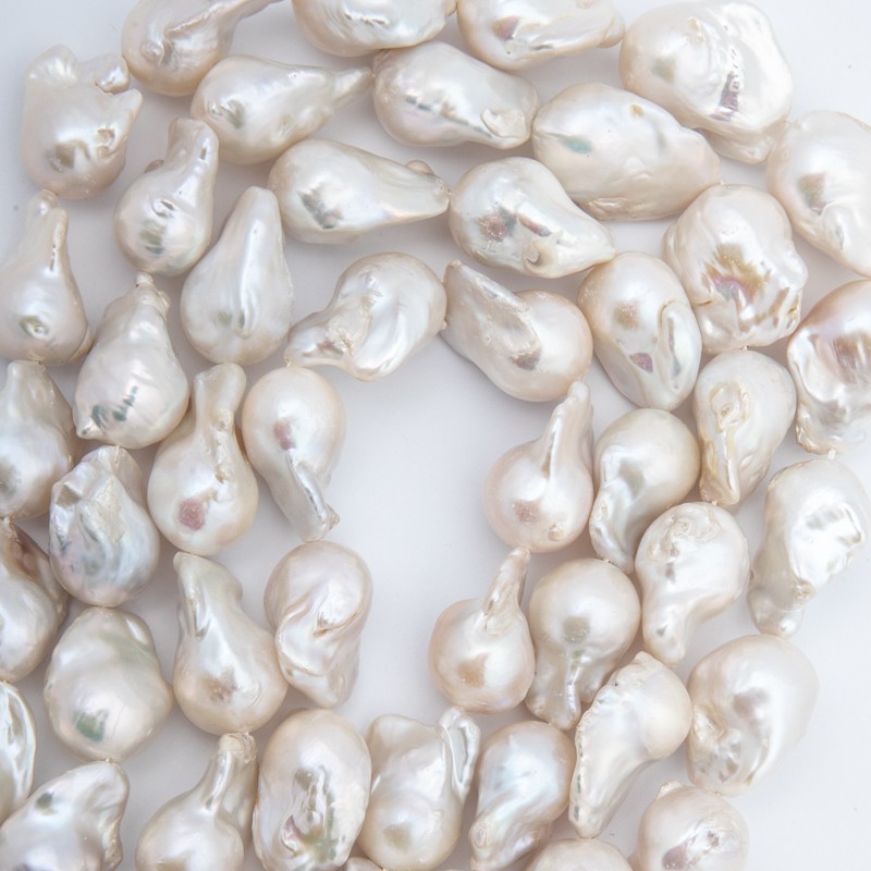 Baroque pearls / white / 20-28mm / 1pc / PASW245