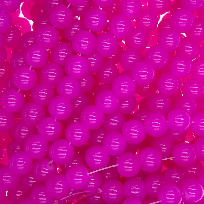 Pastels / glass beads 10mm / amaranth / 84 pieces SZPS1017
