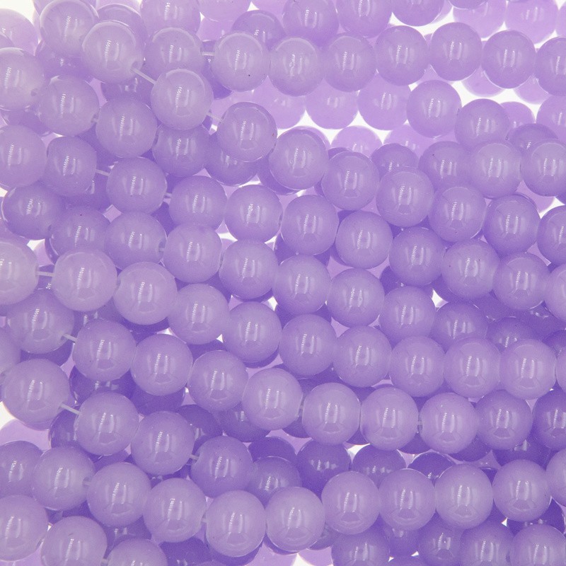 Pastels / glass beads 10mm / lavender / 84 pieces SZPS1018
