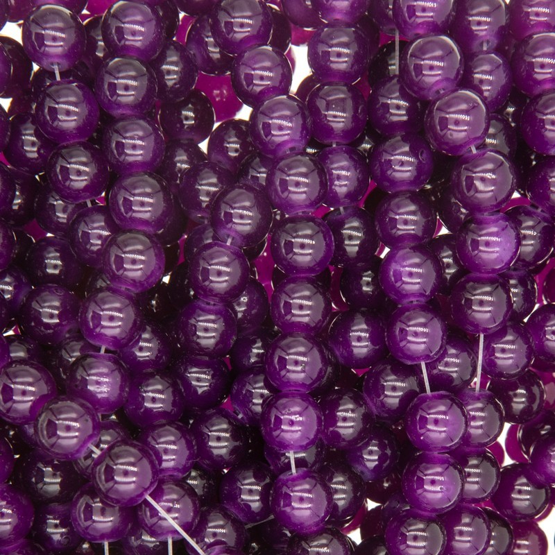 Pastels / glass beads 10mm / purple / 84 pieces SZPS1019