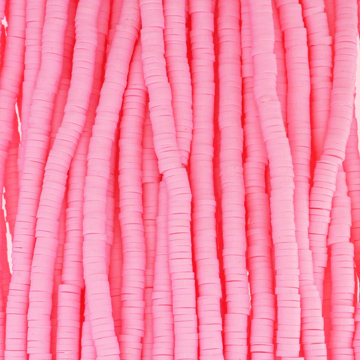 Katsuki beads / pink / 4mm discs / 40cm rope / MOKA04146