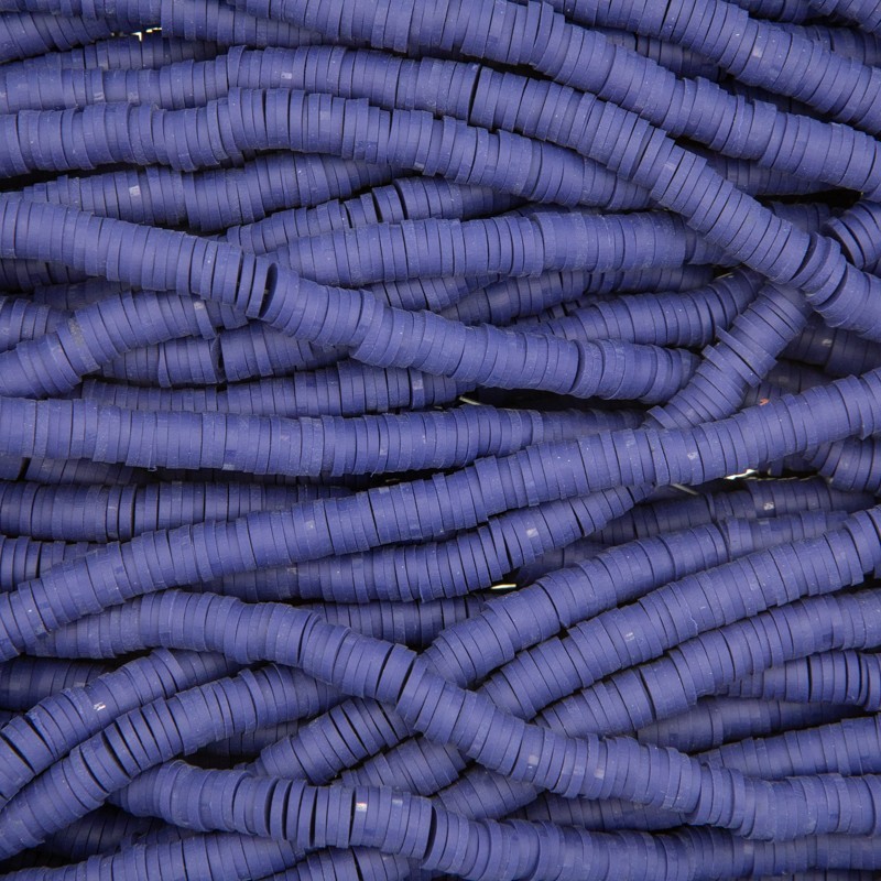Katsuki beads / cobalt violet / 6mm discs / 40cm rope / MOKA06192