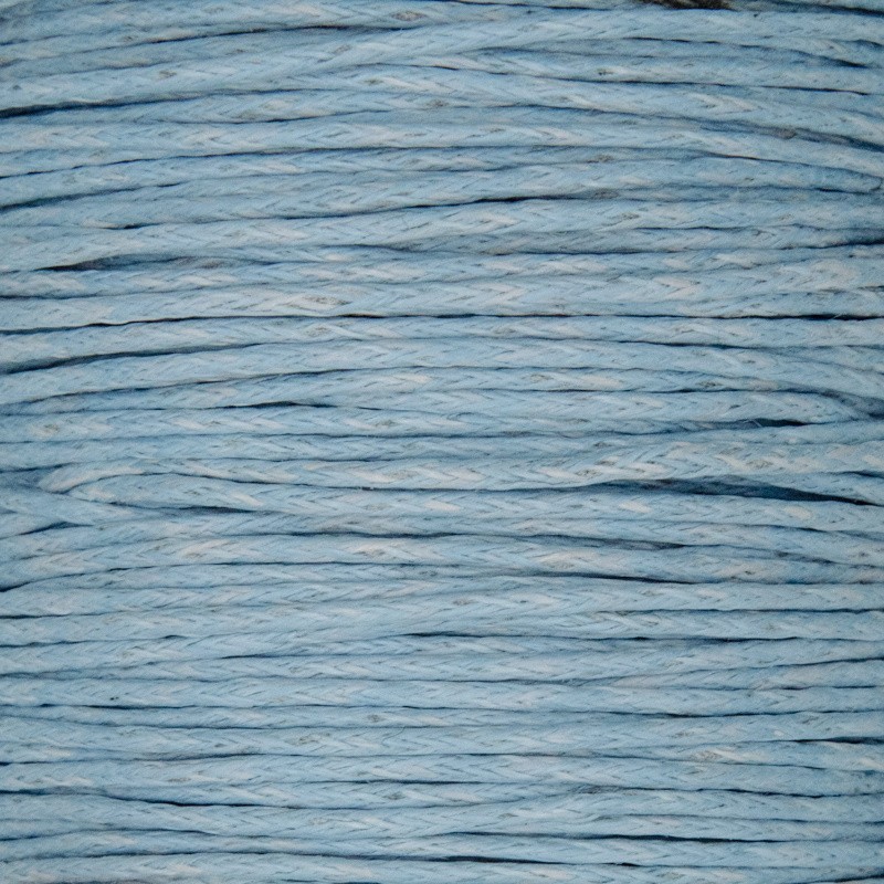 Sznurek 0.5mm/ niebieski/ bawełna woskowana/ 25m (szpula)/ PWZWR0508
