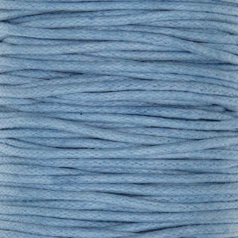 Sznurek jeansowy1.5mm/ bawełniany woskowany/25m (szpula)/ PWZWR1531