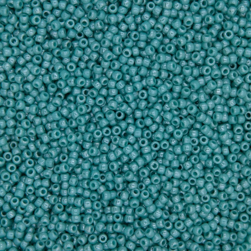 Beads Toho / round 11/0 / opaque-lustered turquoise 10g / TOTR11-132