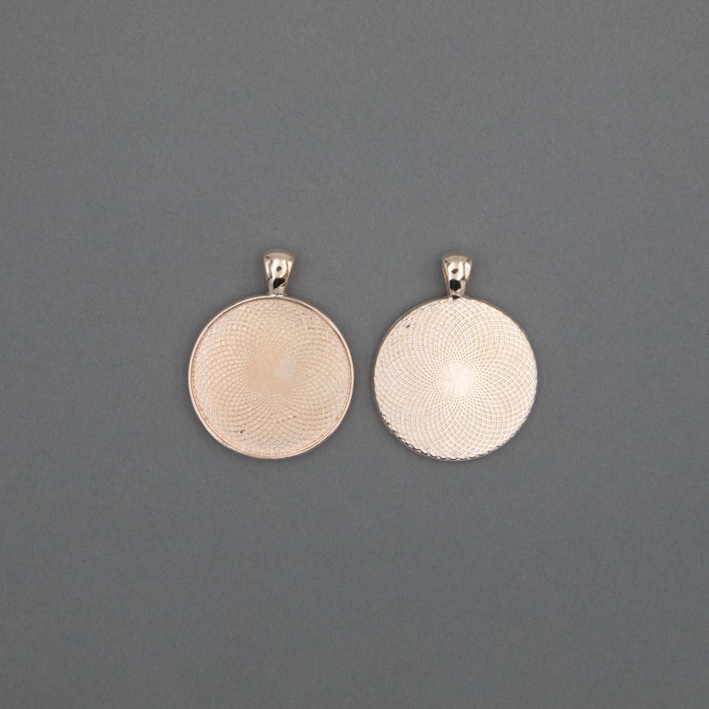 Cabochon bases 30mm / rose gold / 41x33x3mm 1pc OKWI30KGR01