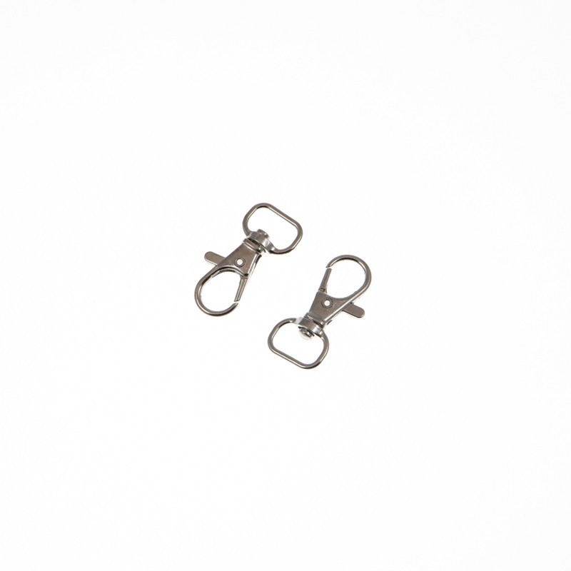 Clasps for keyrings 1 pc burnished silver 36x15mm ZAPBRK71
