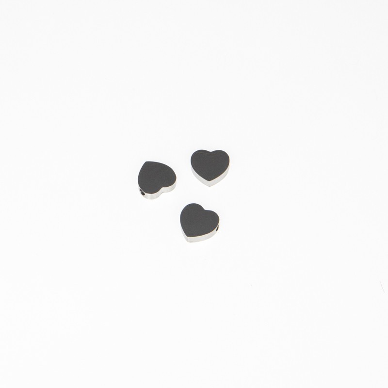 Heart spacer / surgical steel / 10mm 1pc ASS213