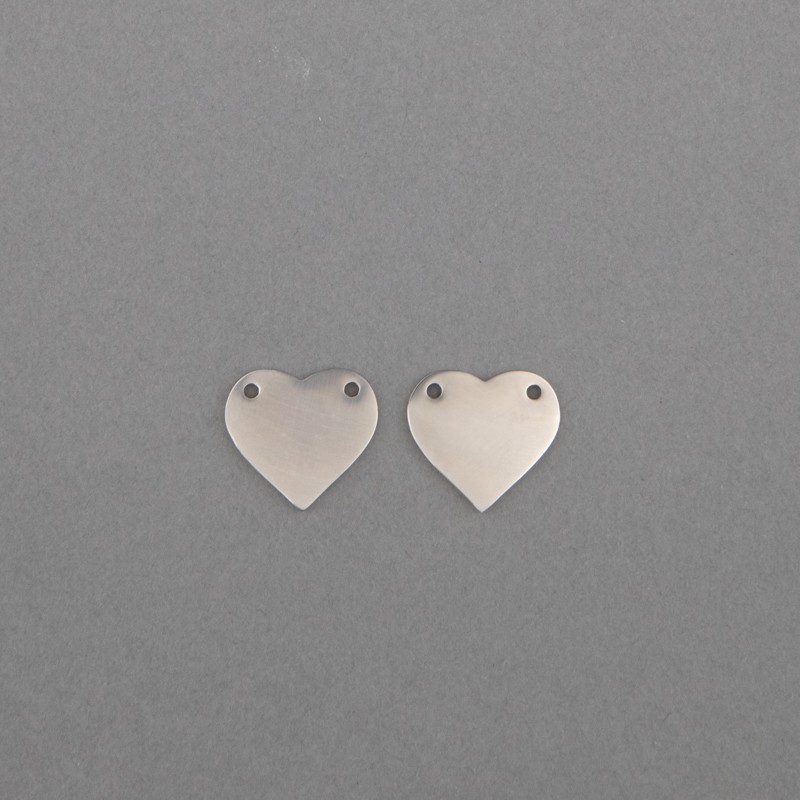 Celebrity heart pendant / stainless steel / 16mm 1pcs ASS232PL