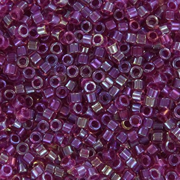 Miyuki Delica 11/0 beads fancy lined magenta 5g / MIDE11-2389