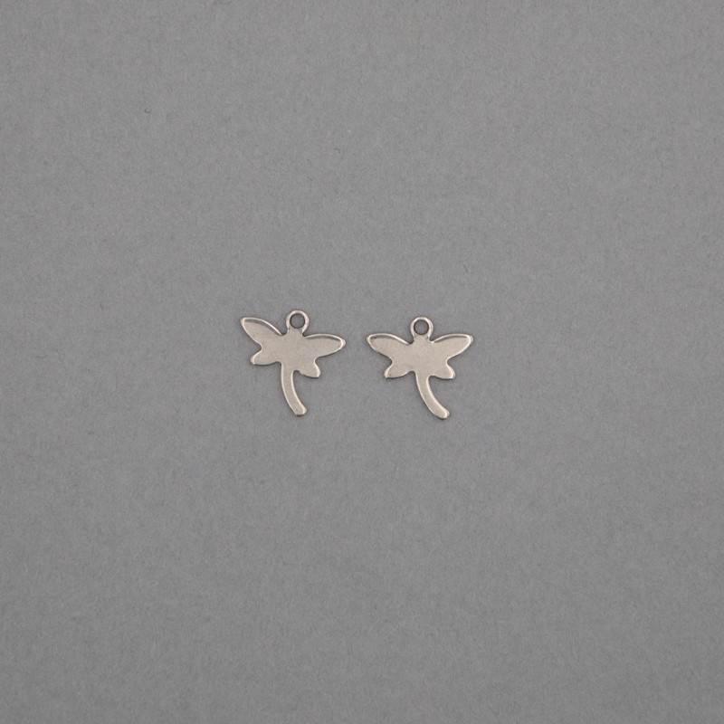 Surgical steel pendants / dragonflies 12x12mm 3pcs ASS236