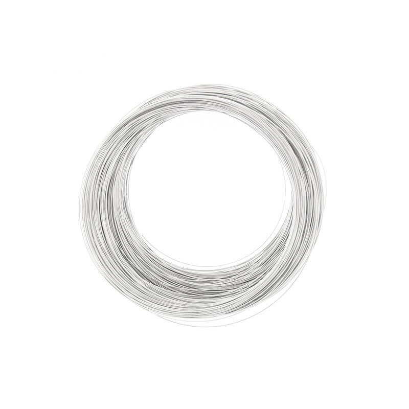 Memory wire for necklaces silver 12x0.7mm 10 ribs DRPO08120SS