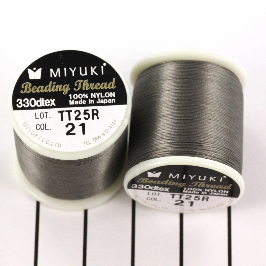 Threads Miyuki / medium gray / nylon / spool 50m NCMI21