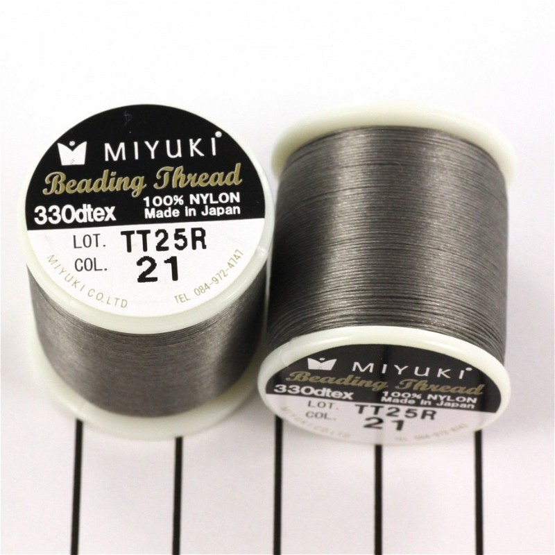 Threads Miyuki / medium gray / nylon / spool 50m NCMI21