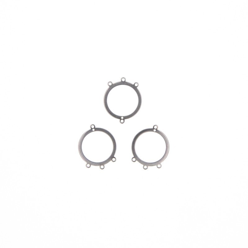 Base for earrings / surgical steel / 20x24mm / 2pcs ASS249