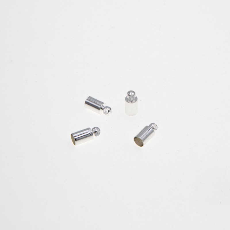 Silver tipped 4x9mm / int. 3.5mm 100pcs ZKS18