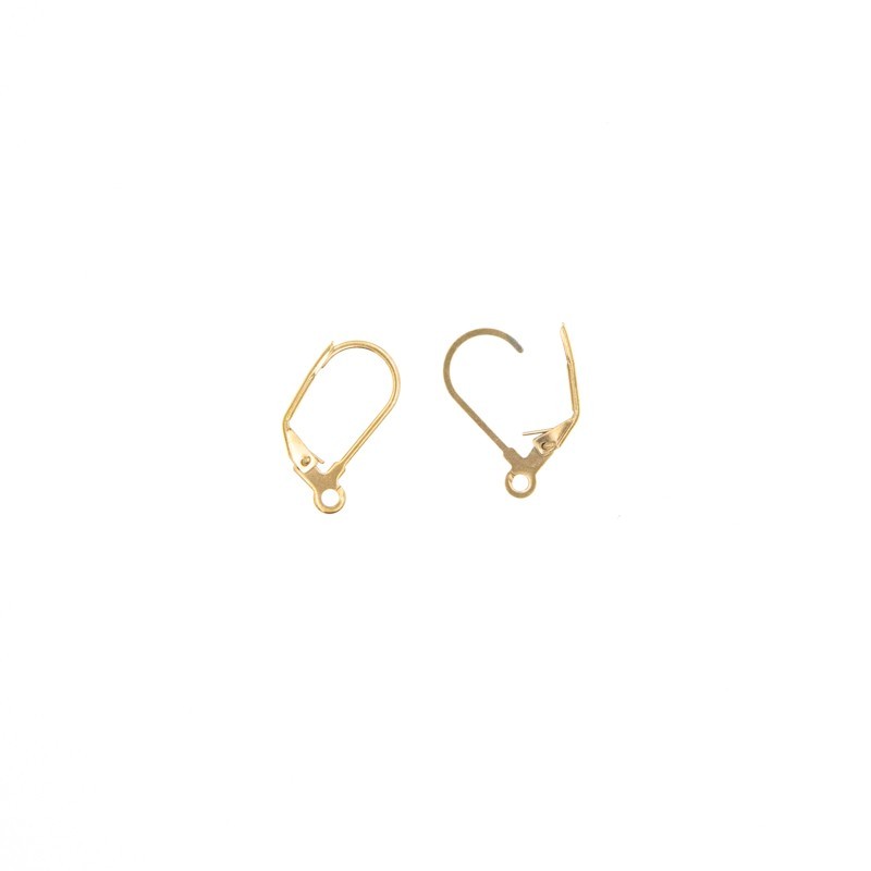 English earwires / gold / surgical steel / 2pcs / 17x13mm BKSCH21KG