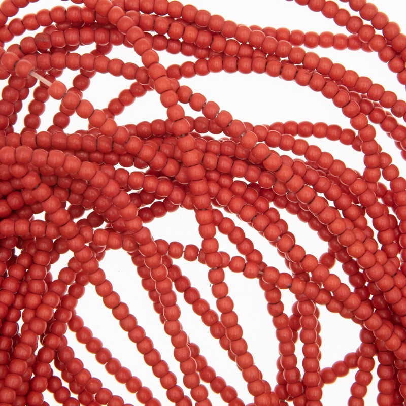 Howlite / 4mm beads / orange / 100pcs / rope HOPOKU04