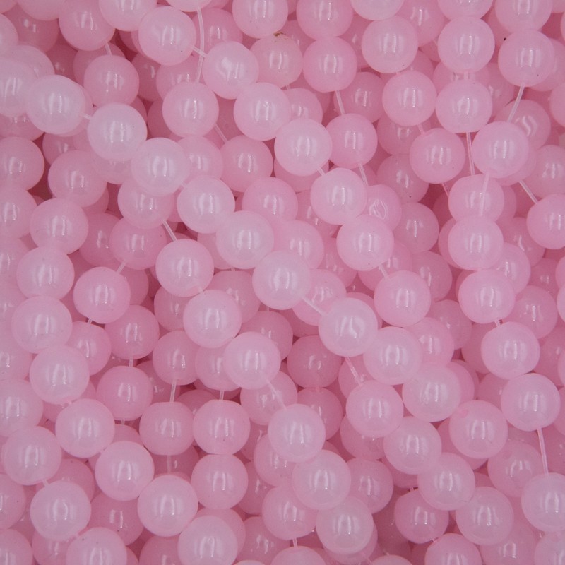 Pastels / glass beads 8mm pink 104 pieces SZPS0842