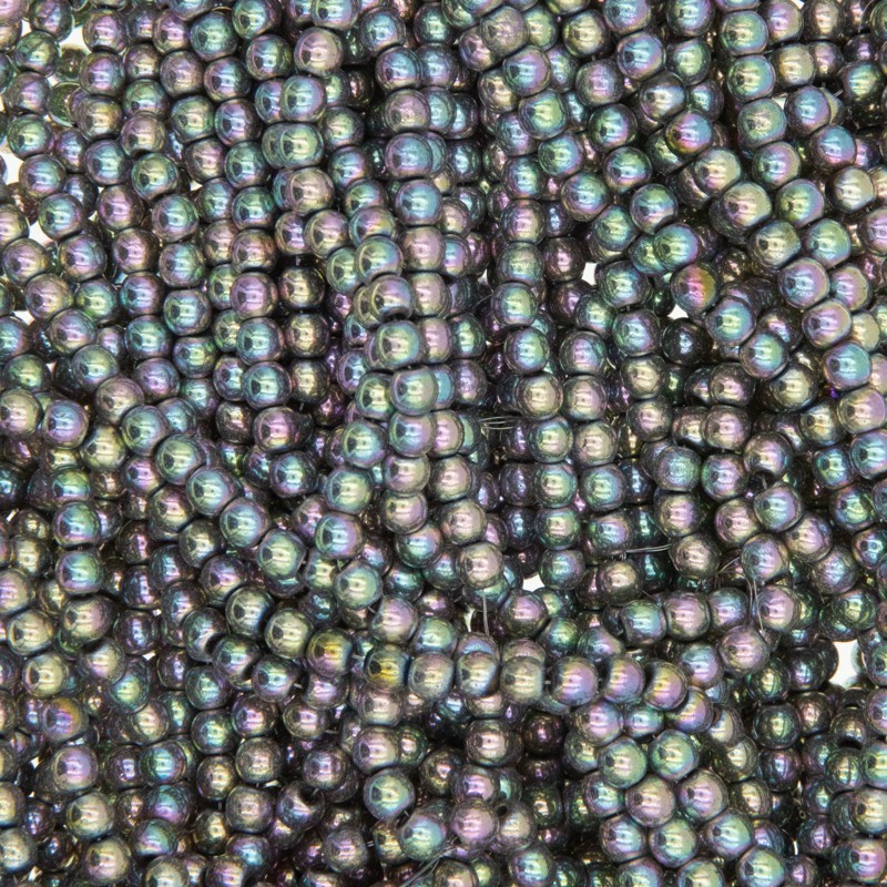Hematyt koraliki kulki gładkie 4mm/ pastelowe niebieskie/ 100sztuk/ 1sznur KAHEKU0403