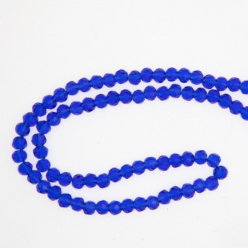 Crystal beads 4mm / blue / 96pcs SZKRKU04009