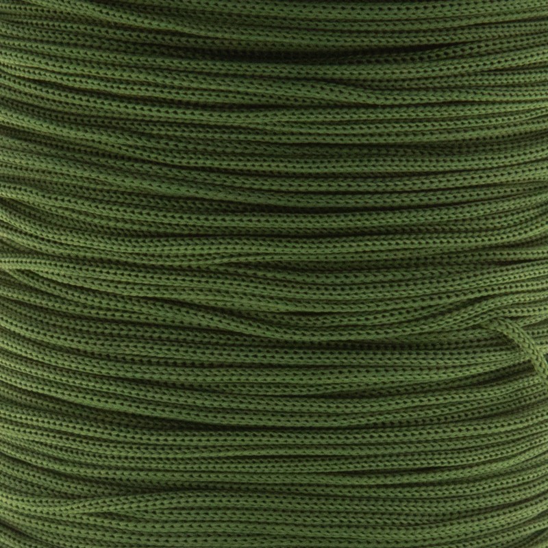 Macrame string / shamballa / nylon / dark green 1mm 100m PWSH1037