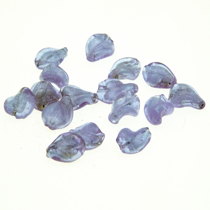 Venetian glass beads lavender 17x14mm 1pc SZWESW040