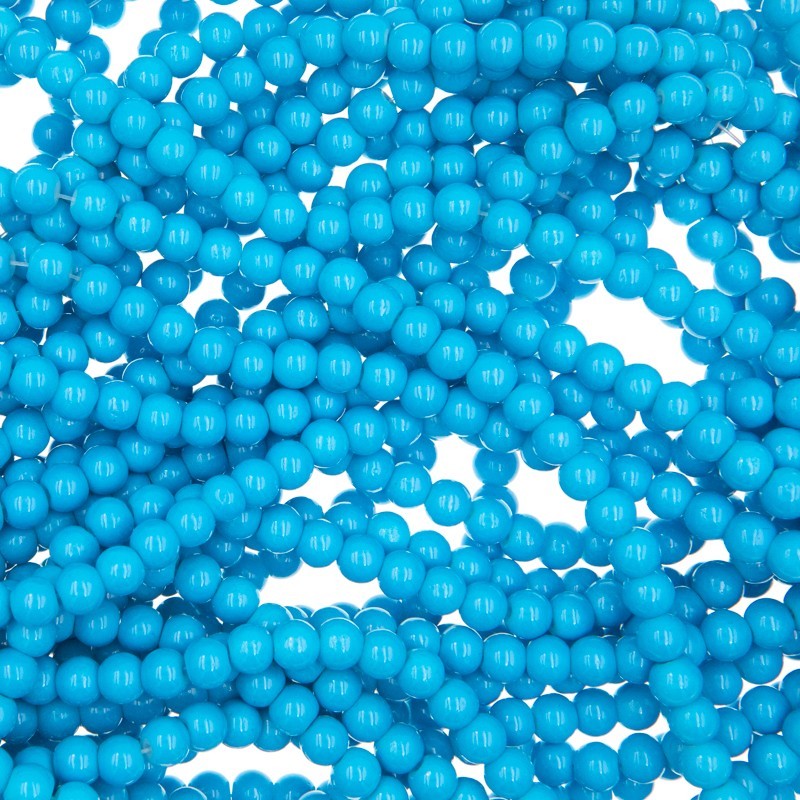 Milky beads / blue / 8mm beads / 108 pieces SZTP0805