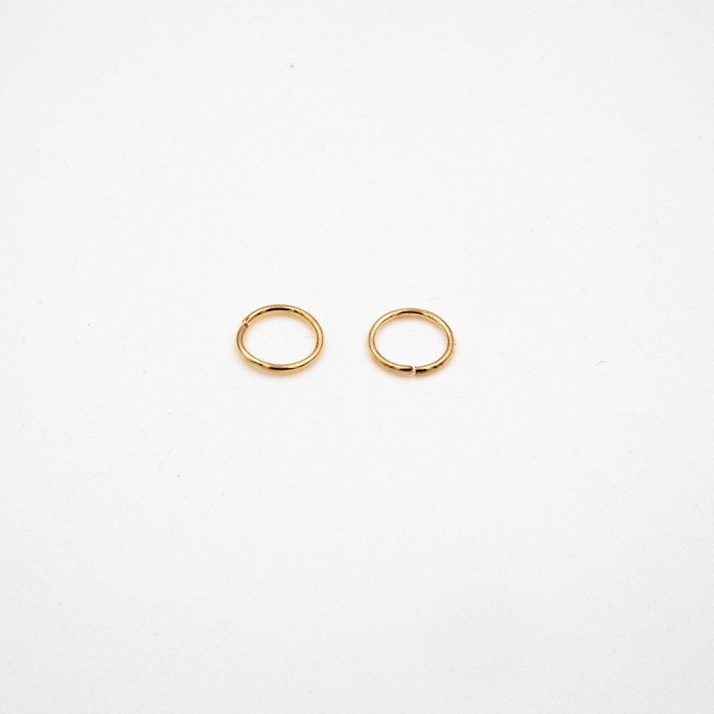Mounting rings 10x1mm golden 100pcs SMKO1010KG1