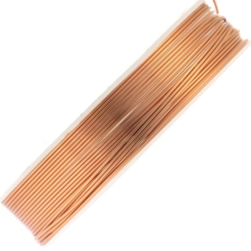 Jewelery wire, copper undyed LUX 0.6mm 4 [m] (spool) DR06MX1