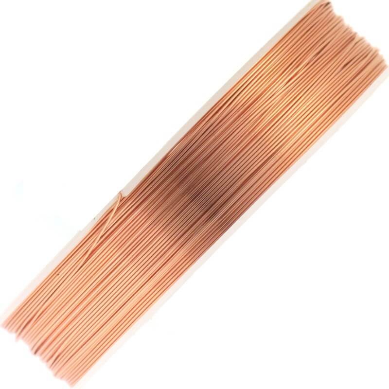 Jewelery wire, copper undyed LUX 0.4mm 8 [m] (spool) DR04MX1
