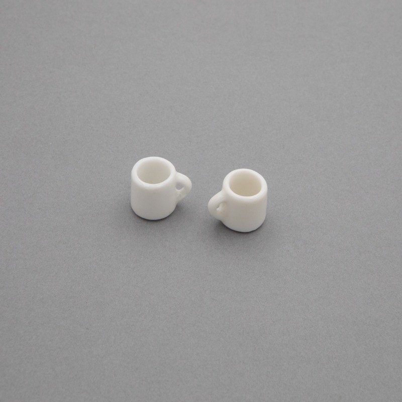 Kubek ceramiczny/ miniaturowy biały 14.5mm 1szt CNA002